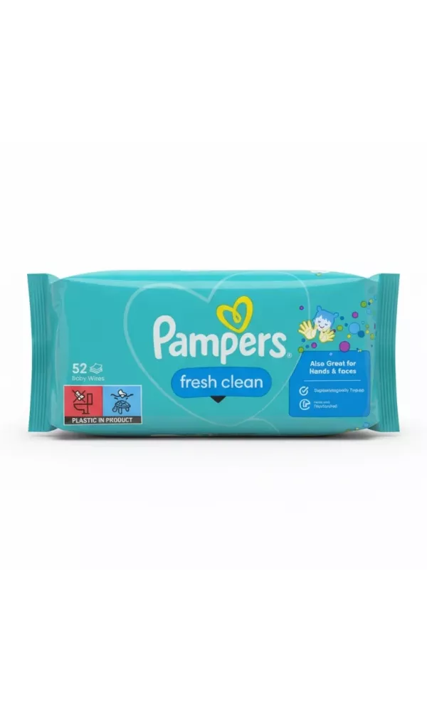 Pampers Fresh Clean Baby Wipes pack front
