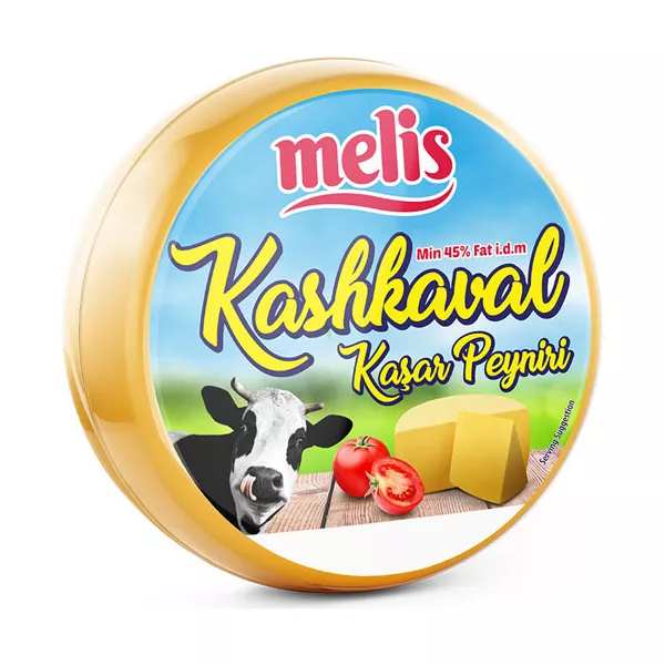 Melis Kashkaval Cheese 400g is a delicious, semi-hard cheese perfect for snacking and cooking. Available at halalo.co.uk and Halalo.
