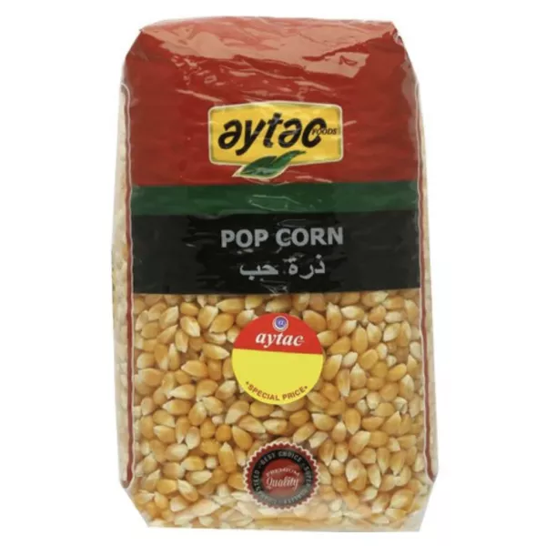 Aytac Popping Corn 1kg pack – Premium halal-certified popcorn kernels for homemade snacks