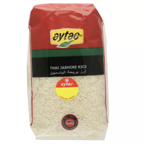 Aytac Jasmine Rice 1kg pack – Halal-certified fragrant Thai jasmine rice with floral aroma