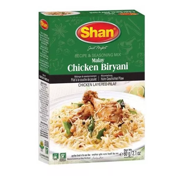 Shan Malay Chicken Biriyani Masala 60g | halalo.co.uk