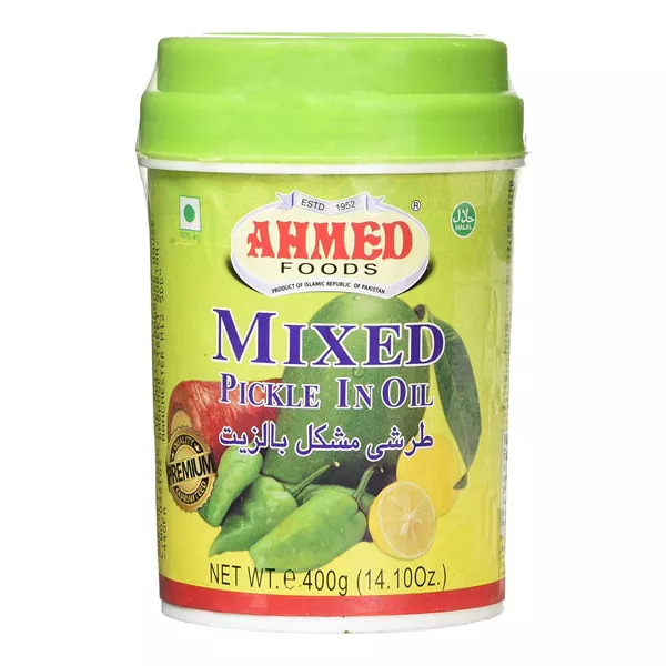 Ahmed Foods Mixed Pickle in Oil 1kg jar – Assorted halal vegetables in spiced oil, South Asian style