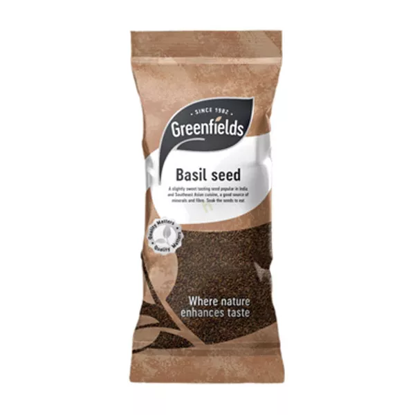 Basil Seeds Greenfields 100g | halalo.co.uk