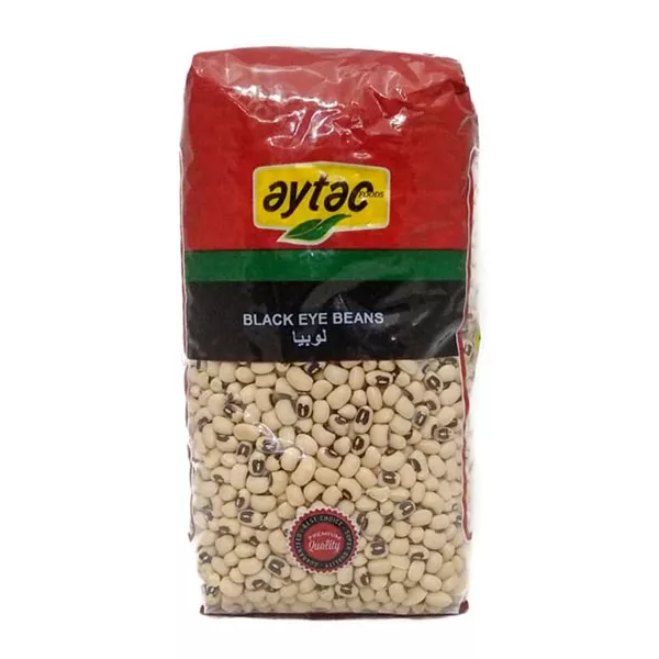 Aytac Black Eye Beans 900g pack – Halal-certified creamy beans with distinctive black eye
