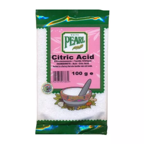 White Pearl Citric Acid 100g | halalo.co.uk