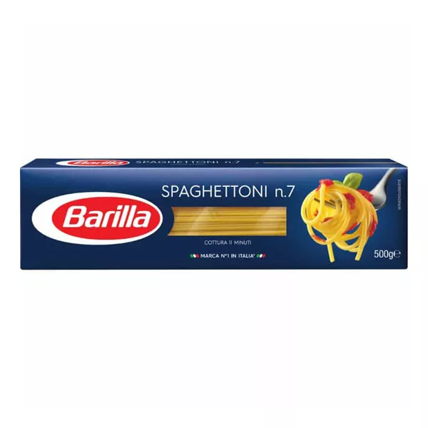 Barilla Spaghetti 500g – Classic Italian pasta, a family favourite for delicious and quick meals.