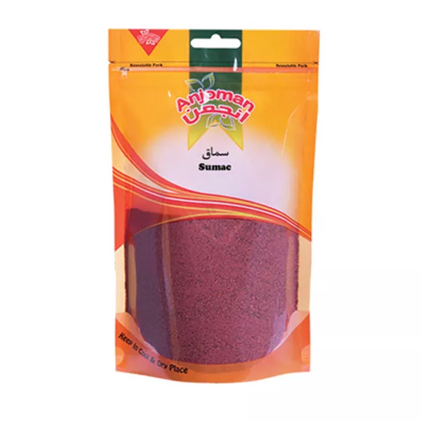 Anjoman Sumac: A delicious and tangy spice that is popular in Iranian cuisine. Perfect for adding flavor to salads, grilled meats, and other dishes.