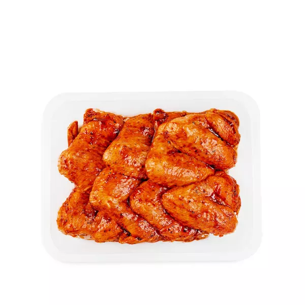 Fresh Halal Marinated Chicken Wings – pre-seasoned and ready to cook, perfect for grilling or baking. Order now at halalo.co.uk.