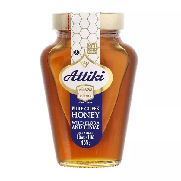 Attiki Greek Honey Wild Flora And Thyme 455g | halalo.co.uk