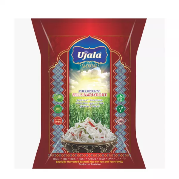 Ujala Extra Super Long Sella Basmati Rice 10kg – Premium halal basmati rice for biryani and pilaf