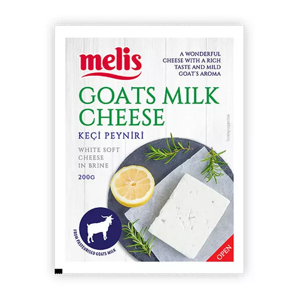 Melis Goats Milk Cheese 200g offers a creamy, rich flavor perfect for any dish. Available at halalo.co.uk and Halalo.