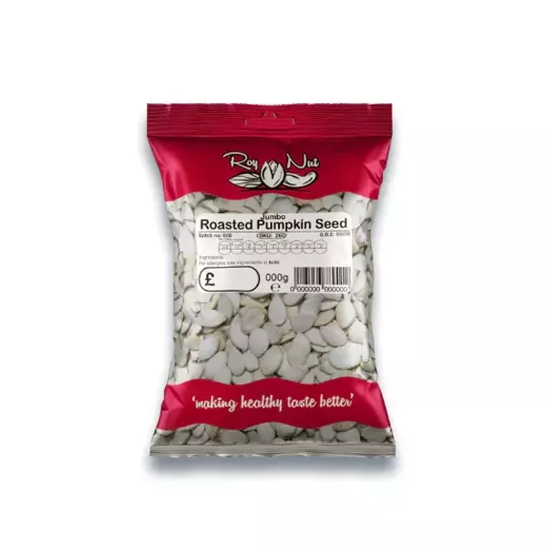 Roy Nut Roasted Pumpkin Seed Jumbo 140g |  halalo.co.uk