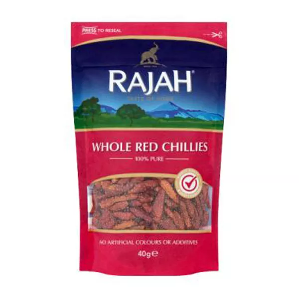 Rajah Whole Red Chilli 40g | halalo.co.uk