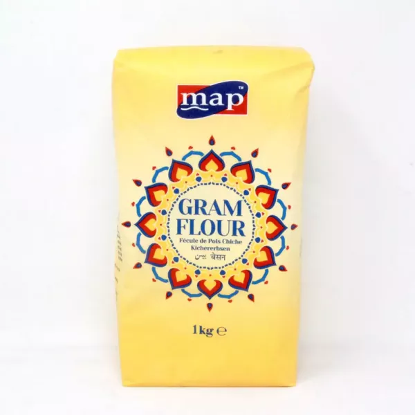 Map Gram Flour 1kg - Halal-certified chickpea flour for Indian and Middle Eastern dishes