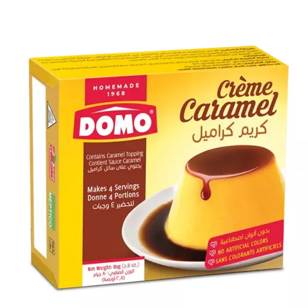 Domo Creme Caramel 80g| halalo.co.uk