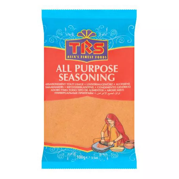 TRS All Purpose Seasoning 100g. A versatile blend for all your cooking needs. Available at halalo.co.uk and Halalo.