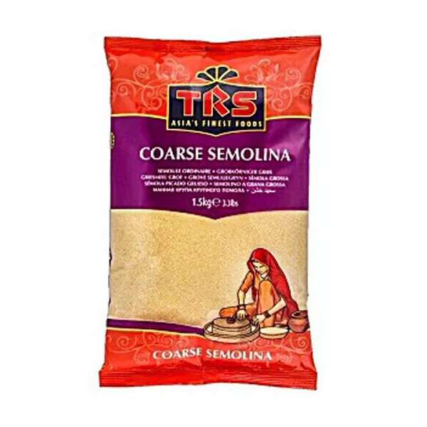 TRS Coarse Semolina. High-quality coarse semolina for baking and cooking. Available at halalo.co.uk and Halalo.