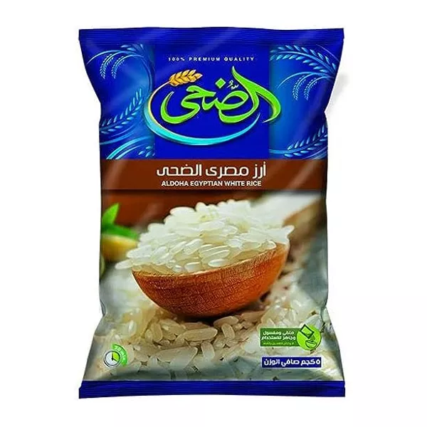 Al Doha Egyptian Rice is a premium quality rice that is grown and milled in Egypt. It is a long grain rice with a medium to high starch content, Available at halalo.co.uk and Halalo.