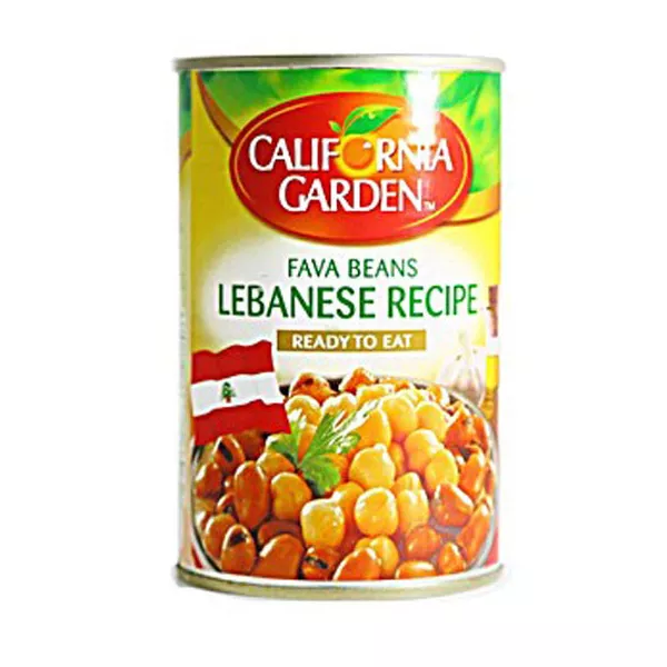 California Garden Fava Beans Lebanese Recipe 400g. Authentic Lebanese-style fava beans. Available at halalo.co.uk and Halalo.