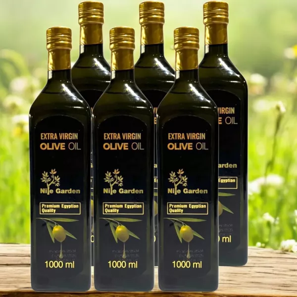 6 Bottles of Nile Garden Extra Virgin Olive Oil 1L | halalo.co.uk