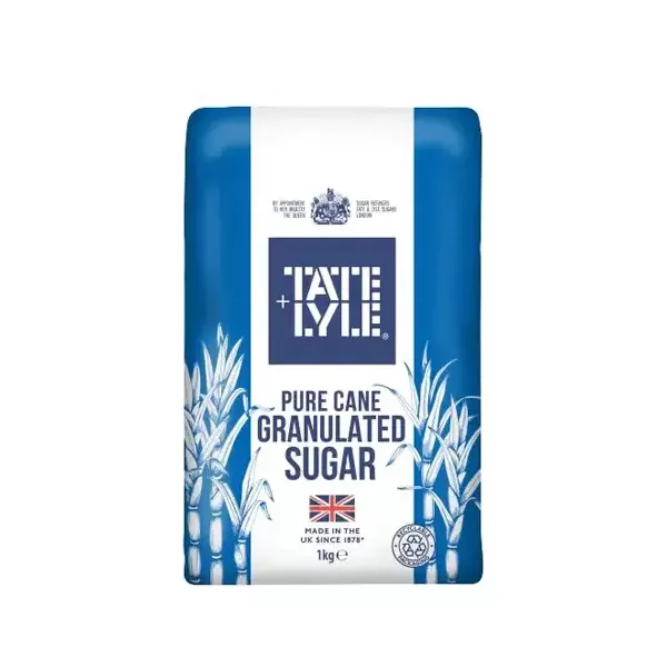 Sweeten your drinks and baked goods naturally with Tate & Lyle Pure Cane Granulated Sugar. This minimally processed sugar is perfect for everyday use , Available at halalo.co.uk and Halalo.