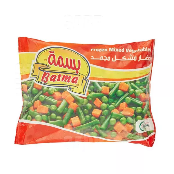 Basma Frozen Mixed Vegetable is a convenient and nutritious blend of frozen vegetables perfect for adding to soups, stews, stir-fries, or enjoying as a side dish. Available at halalo.co.uk and Halalo.