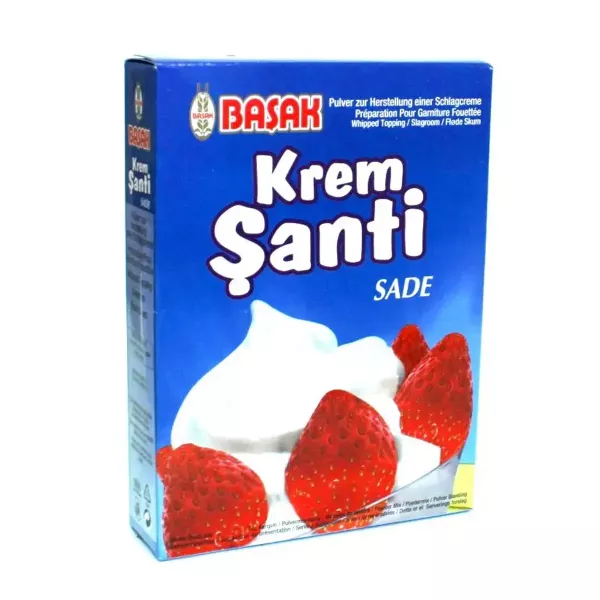 Basak Kream Santi Sade 150g. Enjoy this creamy and delicious Middle Eastern dessert. Available at halalo.co.uk and Halalo.