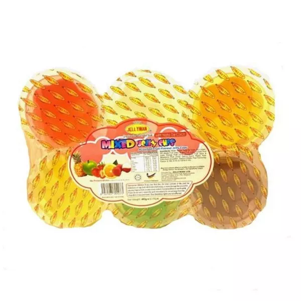 Jellyman Mixed Jelly Cups 480g. A delicious mix of fruity jelly cups. Available at halalo.co.uk and Halalo.
