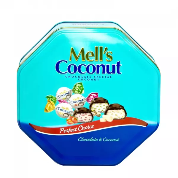 Mell's coconut chocolate 500g - premium halal Middle Eastern confectionery with tropical coconut