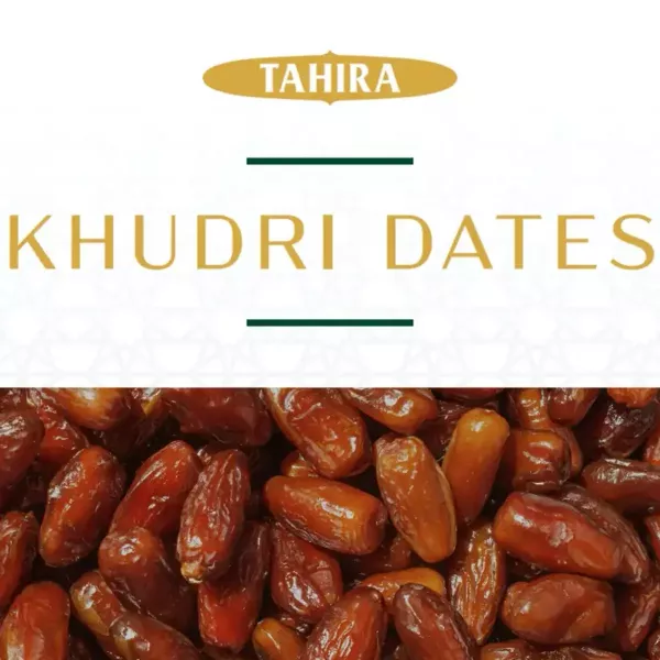 Tahira Khudri Dates 450g. Enjoy the unique flavor of these delicious Khudri dates. Available at halalo.co.uk and Halalo.