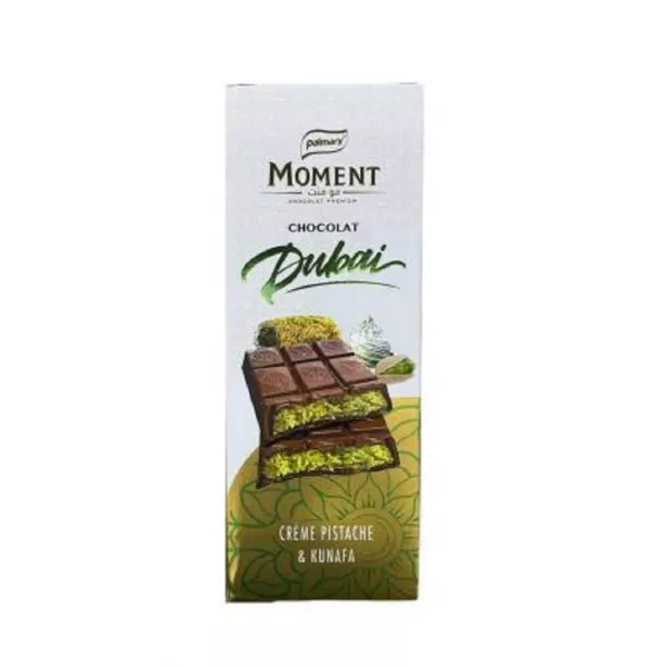 Palmary Moment Pistachio Cream Chocolate 150g - Luxurious halal Turkish chocolate with smooth pistachio filling