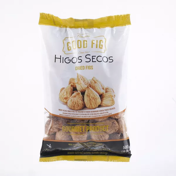 Higos Secos Dried Figs 500g. Sweet and chewy dried figs. A delicious snack. Available at halalo.co.uk and Halalo.