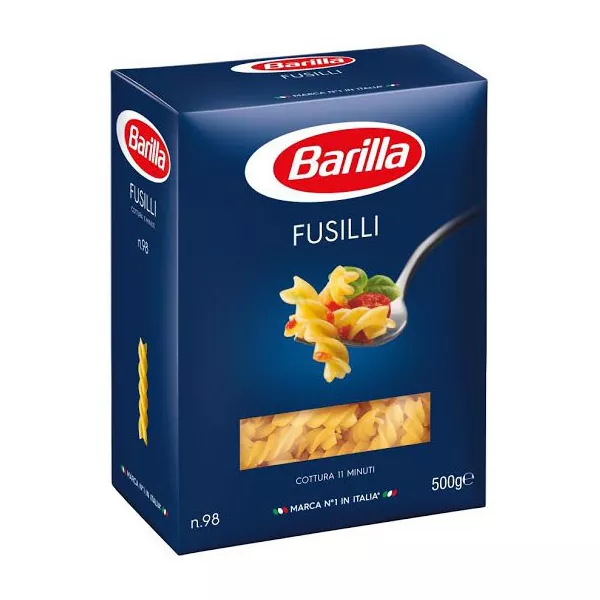 Barilla Fusilli Pasta 500g - Premium halal Italian spiral pasta for Middle Eastern and Mediterranean recipes