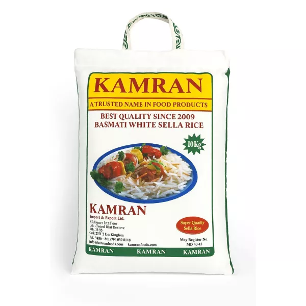 Kamran Long Grain Basmati Sella Rice 5kg | halalo.co.uk