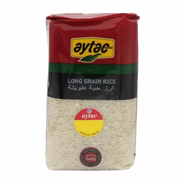 Aytac Long Grain Rice 1kg pack – Halal-certified versatile rice for fluffy pilafs and daily meals