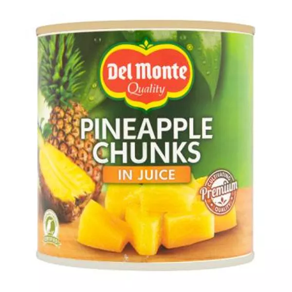 Del Monte Pineapple Chunks In Juice 435g. Sweet and tangy pineapple chunks in juice. A delicious treat. Available at halalo.co.uk and Halalo.