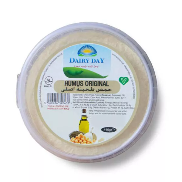 Dairy Day Humus Original 440g | halalo.co.uk