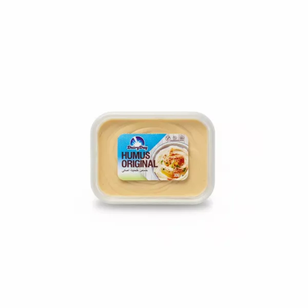 200g tub of Halalo DairyDay Original Humus creamy dip