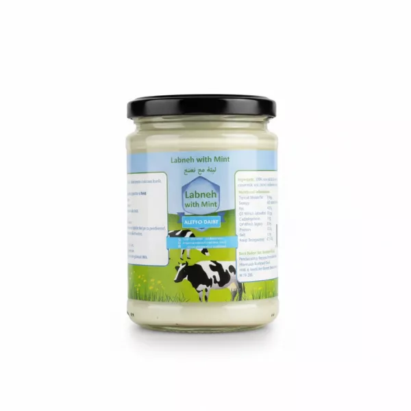 Jar of Labneh with Mint displaying front label and price