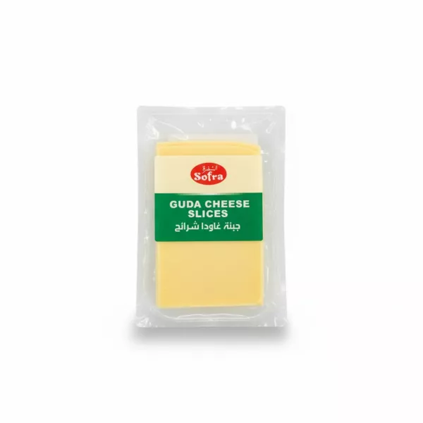 Package of Sofra Gouda cheese slices front