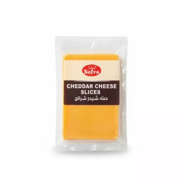 Sofra Cheddar Cheese Slices sealed pack