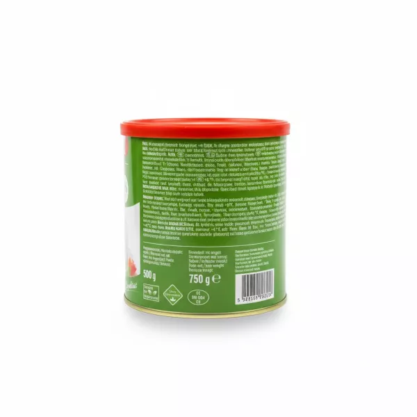 Back view of Gazi White Cheese tin with ingredients and storage information
