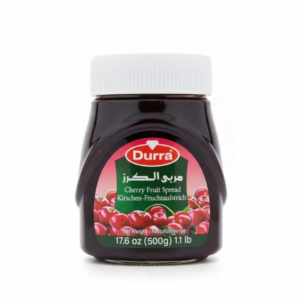 Jar of Durra Cherry Fruit Spread front label