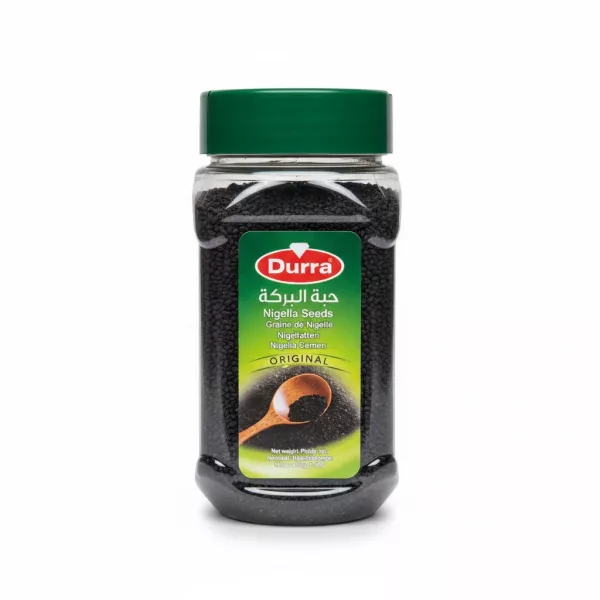 Durra Nigella Seeds jar front label