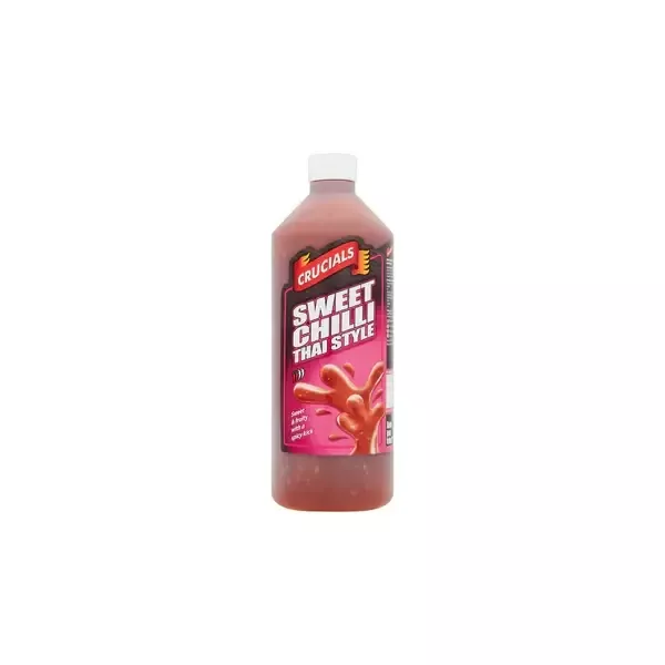 Crucials Sweet Chilli Thai Style Sauce 1L bottle – halal-certified sweet-spicy sauce for Asian dishes