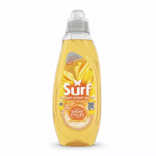 Bottle of Surf Magnifi-Scent Sunshine Blossom laundry detergent
