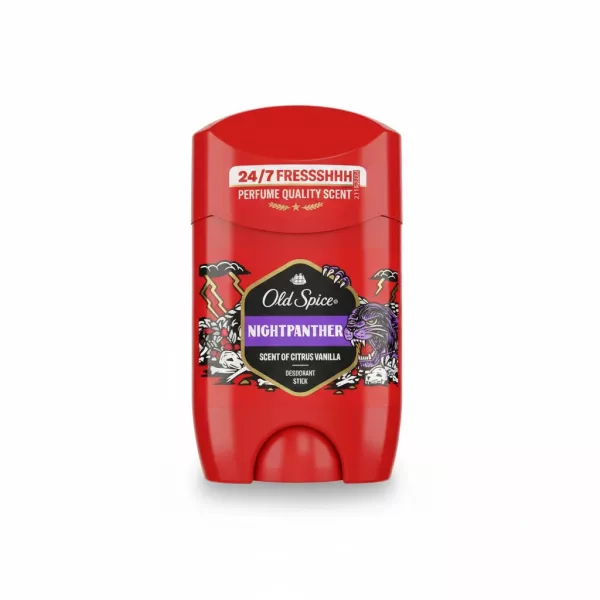 Old Spice Nightpanther deodorant stick front view red packaging