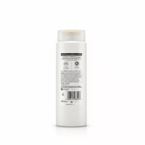 Pantene Pro-V Repair & Protect Shampoo bottle back with ingredients