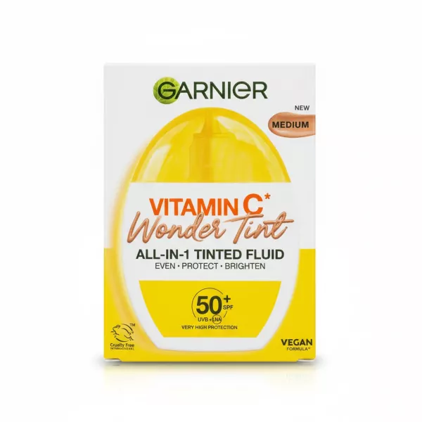 Garnier Vitamin C Wonder Tint SPF 50+ Medium packaging front