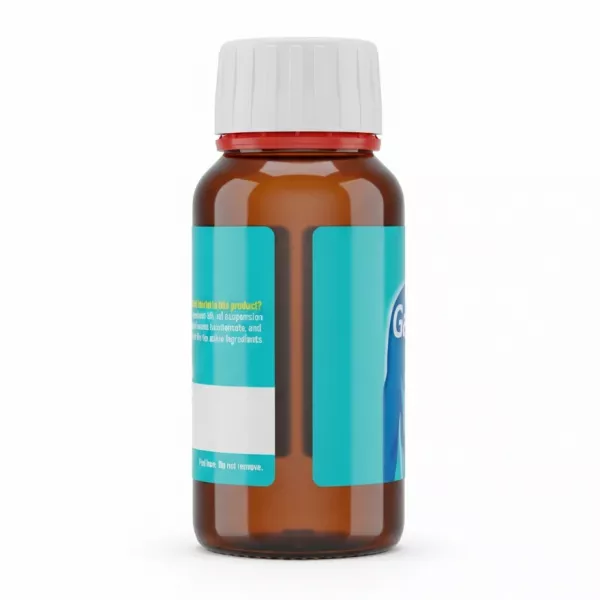 Gaviscon Original Aniseed 150ml bottle back with barcode and product details